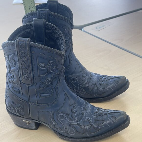 Lane Robin Snip Toe Booties Blue 7.5 - Picture 14 of 14